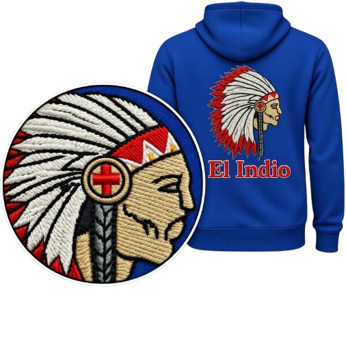 Jacket back embroidery digitizing